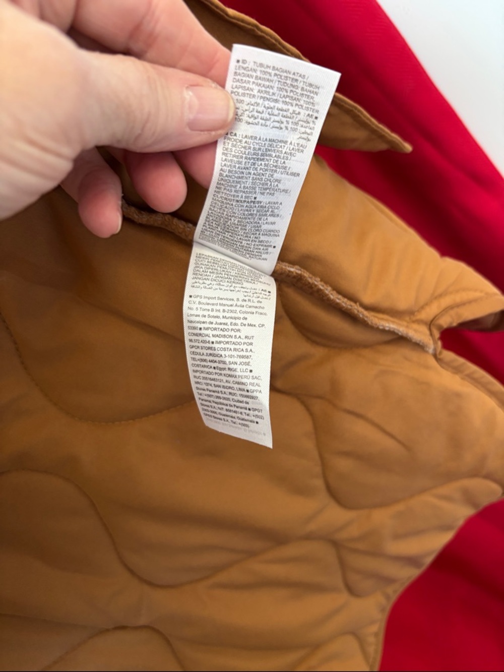 Old Navy Two-Tone Tan Sherpa & Quilted Jacket - Picture 7 of 13